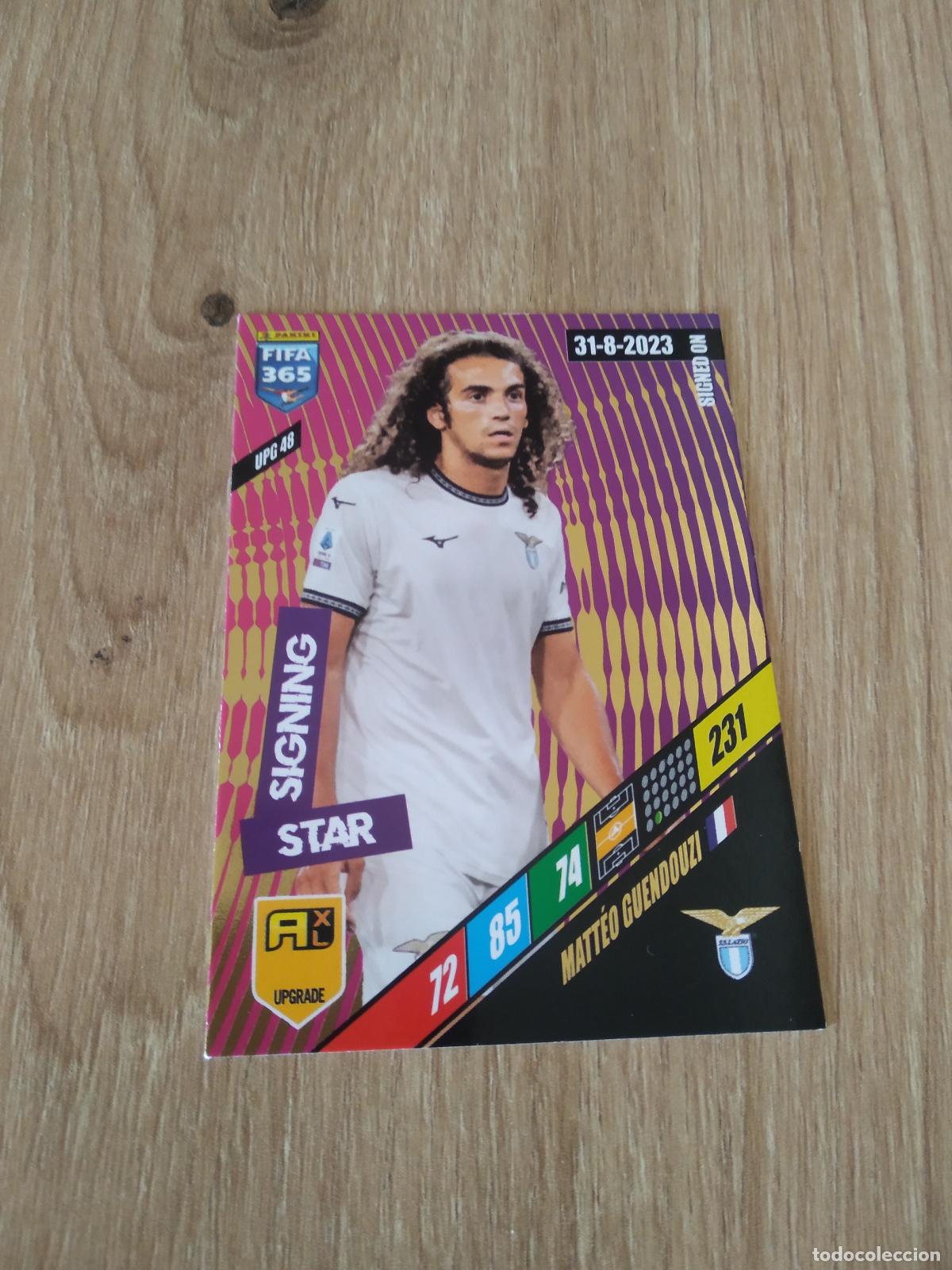 Cromos de F&uacute;tbol: UPG 48 GUENDOUZI LAZIO CROMO FUTBOL PANINI ADRENALYN 2023-2024 FIFA 365 23-24