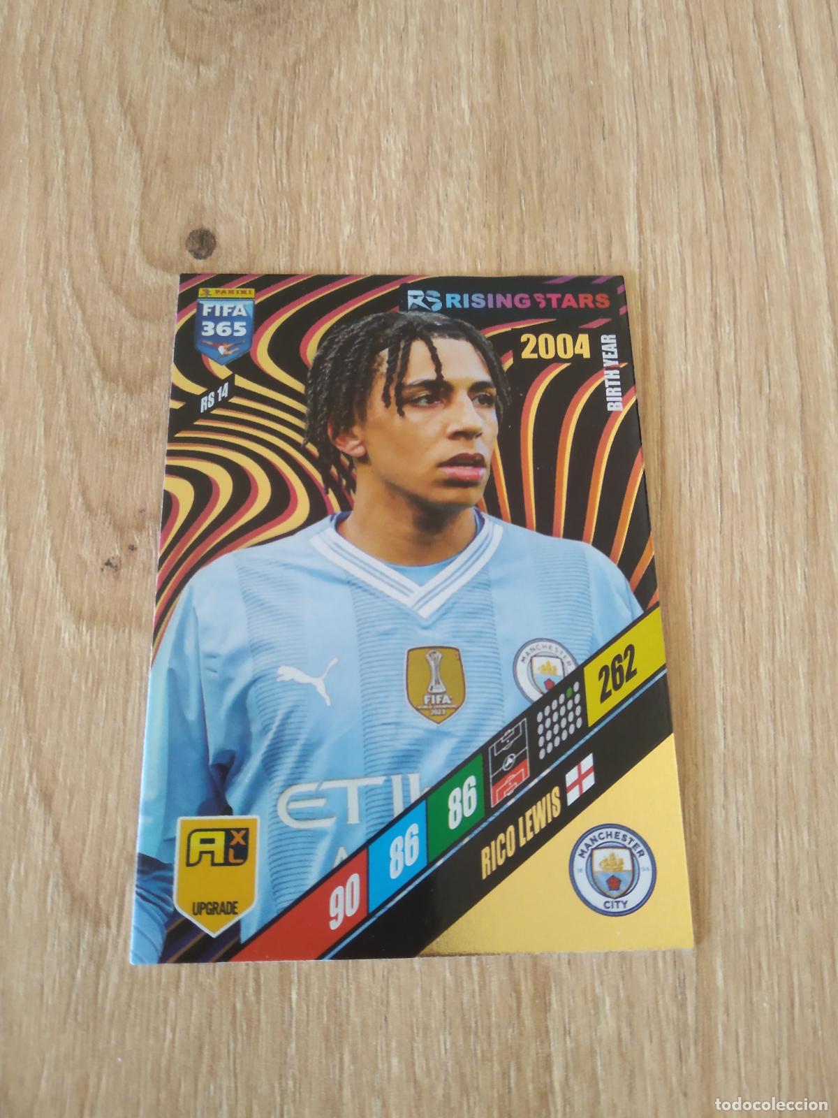 Cromos de F&uacute;tbol: RS 14 RICO LEWIS MANCHESTER CITY CROMO FUTBOL PANINI ADRENALYN 2023-2024 FIFA 365 23-24