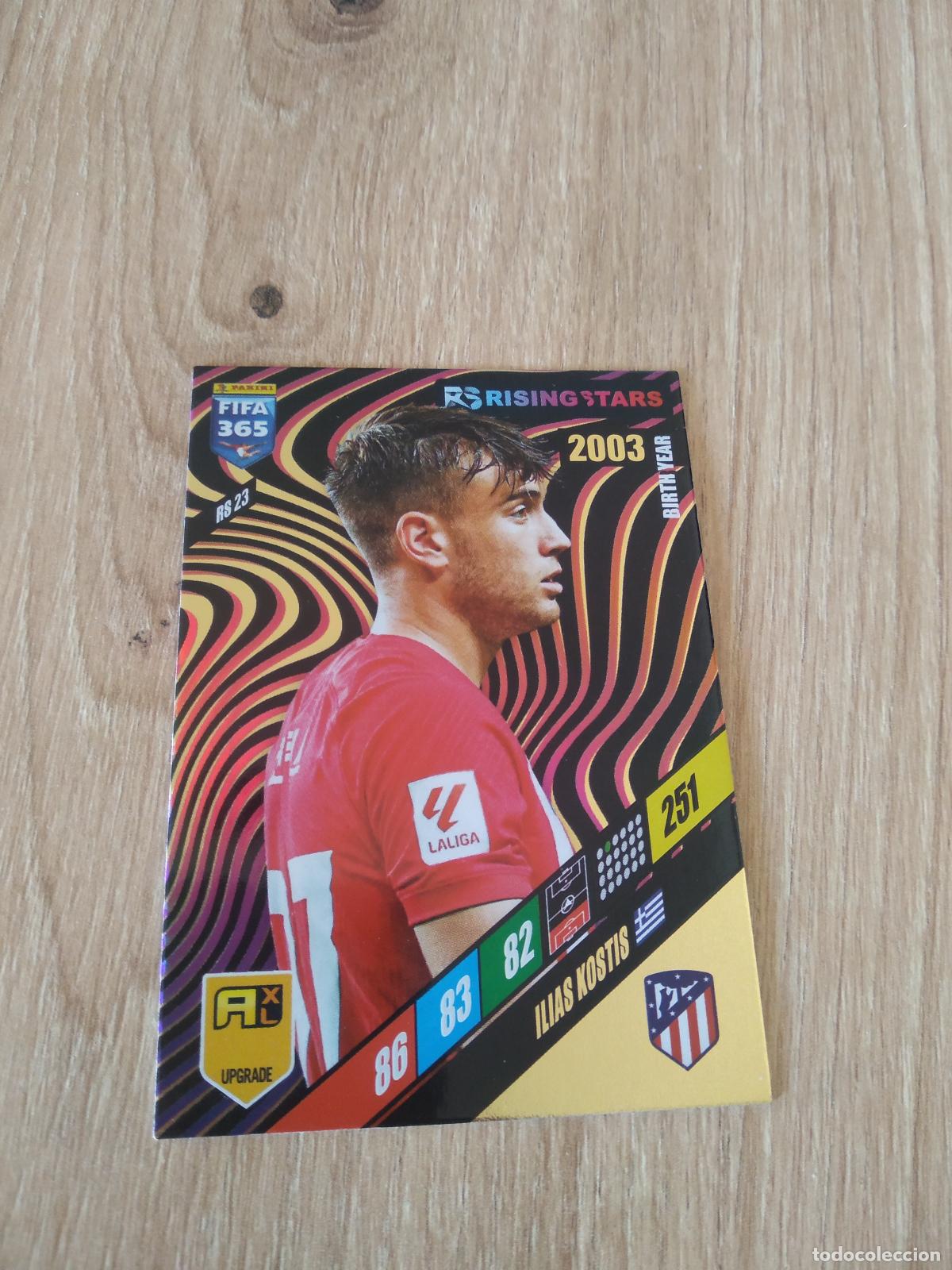 Cromos de F&uacute;tbol: RS 23 ILIAS KOSTIS ATLETICO DE MADRID CROMO FUTBOL PANINI ADRENALYN 2023-2024 FIFA 365 23-24