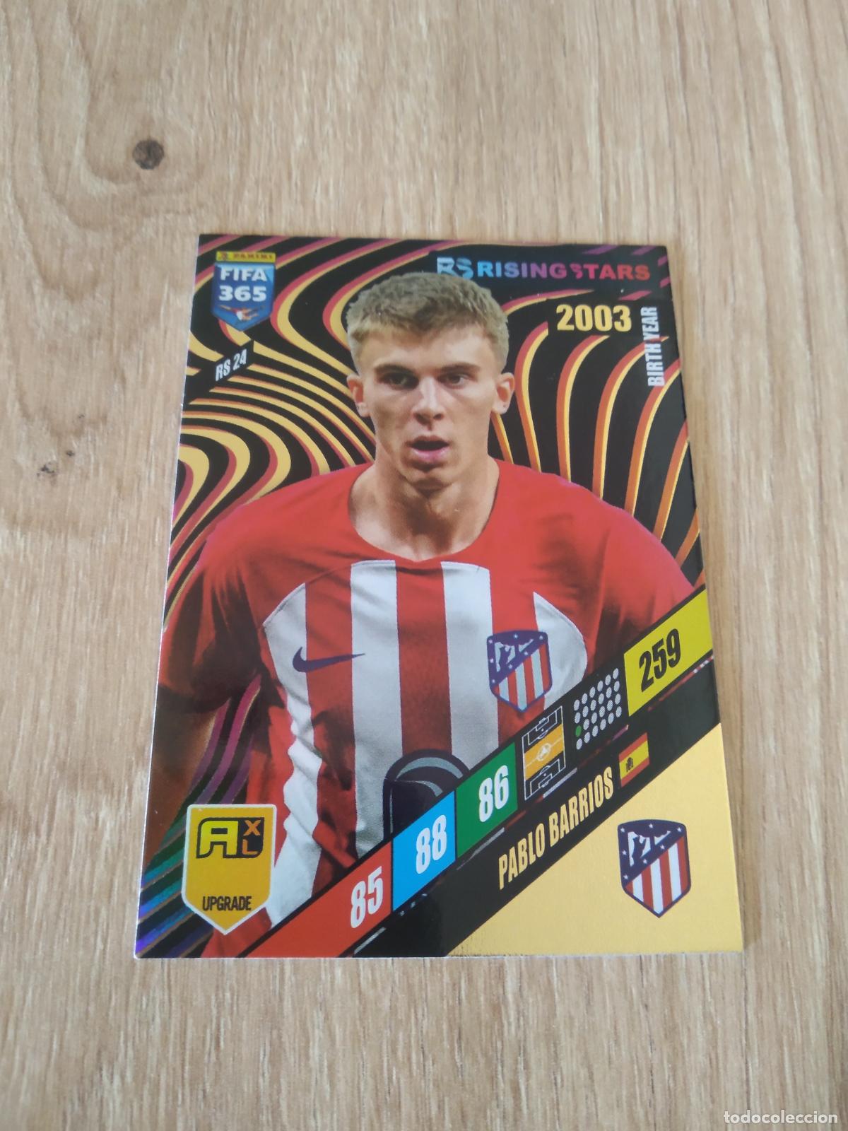 Cromos de F&uacute;tbol: RS 24 PABLO BARRIOS ATLETICO MADRID CROMO FUTBOL PANINI ADRENALYN 2023-2024 FIFA 365 23-24