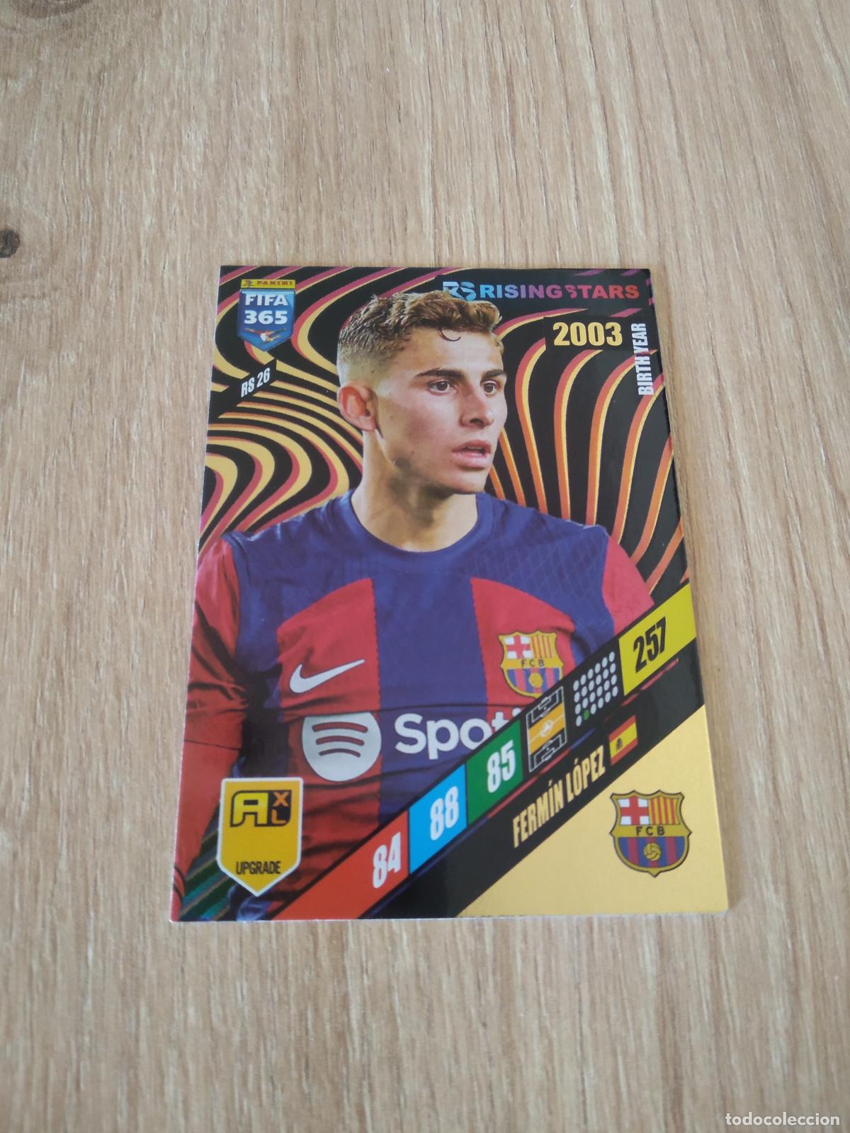 Cromos de F&uacute;tbol: RS 26 FERMIN LOPEZ ROOKIE BARCELONA BAR&Ccedil;A CROMO FUTBOL PANINI ADRENALYN 2023-2024 FIFA 365 23-24