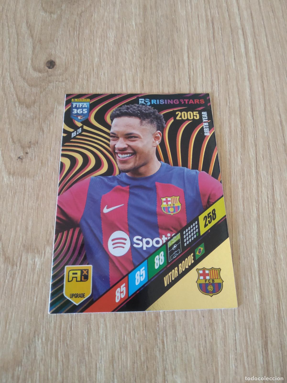 Cromos de F&uacute;tbol: RS 28 VITOR ROQUE BARCELONA BAR&Ccedil;A CROMO FUTBOL PANINI ADRENALYN 2023-2024 FIFA 365 23-24