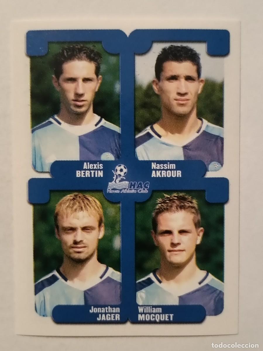 Cromos de F&uacute;tbol: #448 BERTIN-AKROUR-JAGER-MOCQUET (LE HAVRE) LIGUE 1 FOOT 2005 PANINI