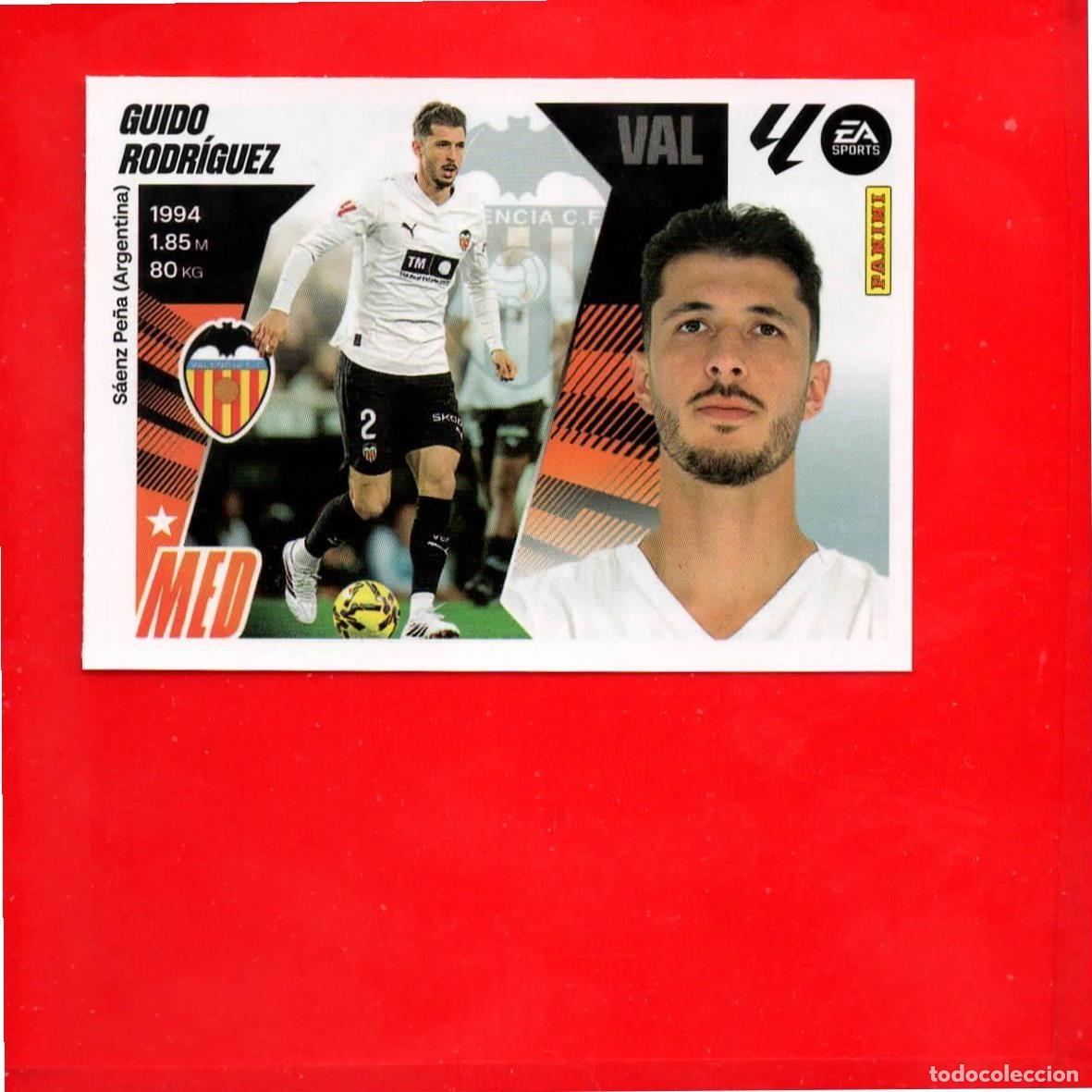 Cromos de F&uacute;tbol: 35 - Guido Rodr&iacute;guez - VALENCIA C.F. - MERCADO de INVIERNO - Liga Este 2025-2026 25 26