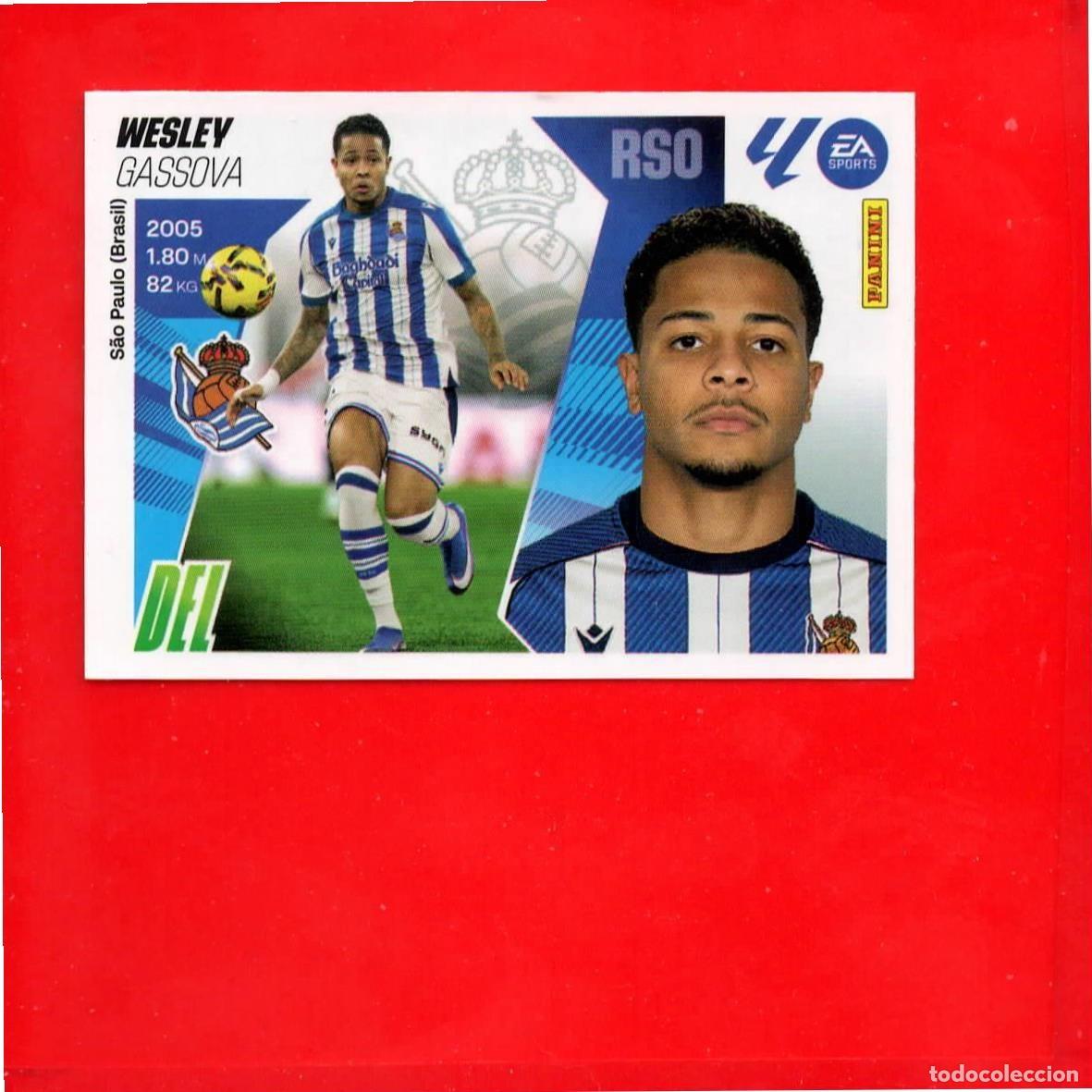 Cromos de F&uacute;tbol: 32 - Wesley - REAL SOCIEDAD - MERCADO de INVIERNO - Liga Este 2025-2026 25 26