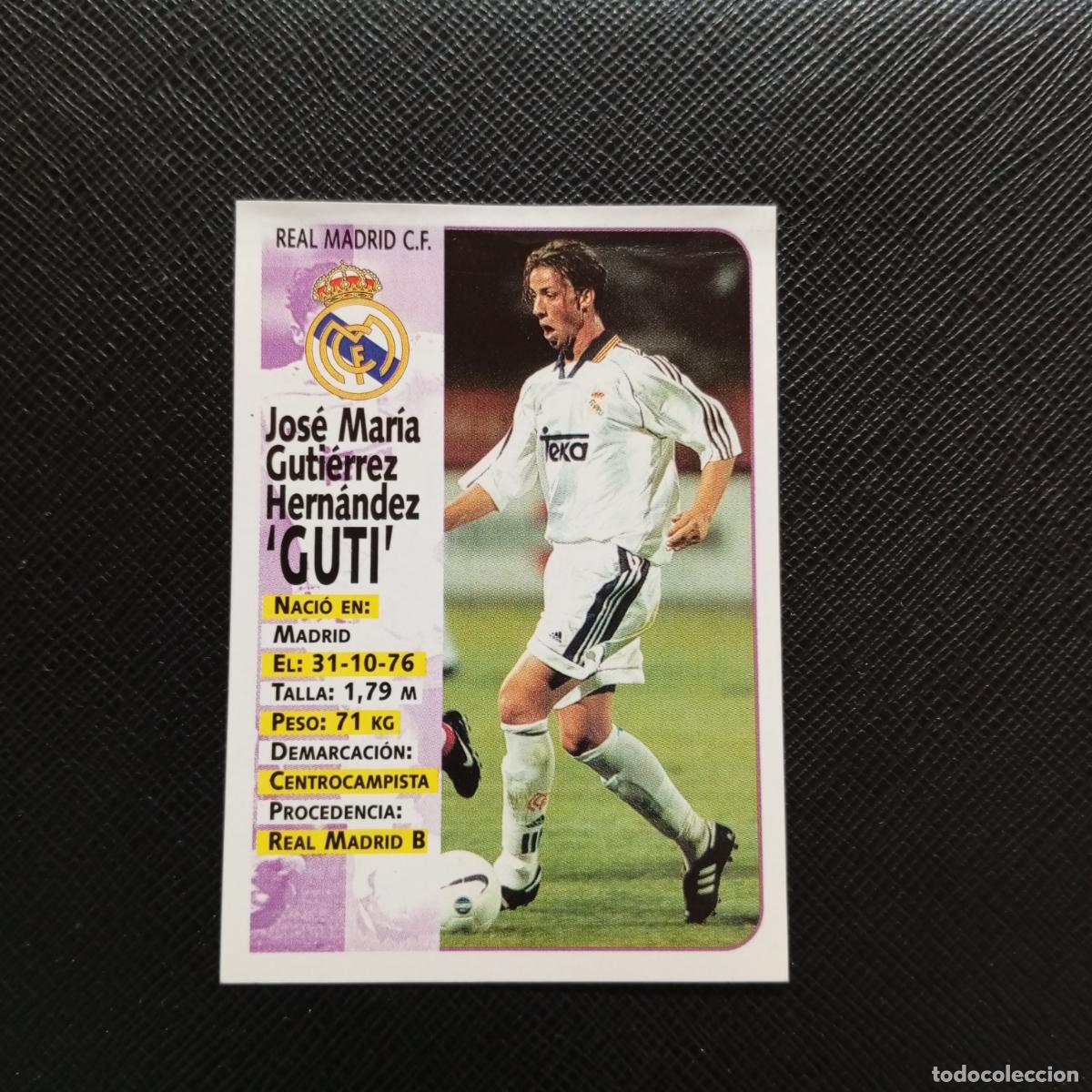 Cromos de F&uacute;tbol: 76 76A GUTI REAL MADRID PANINI 1998 1999 CROMO FUTBOL LIGA 98 99 - VENTANILLA - A20 PG100