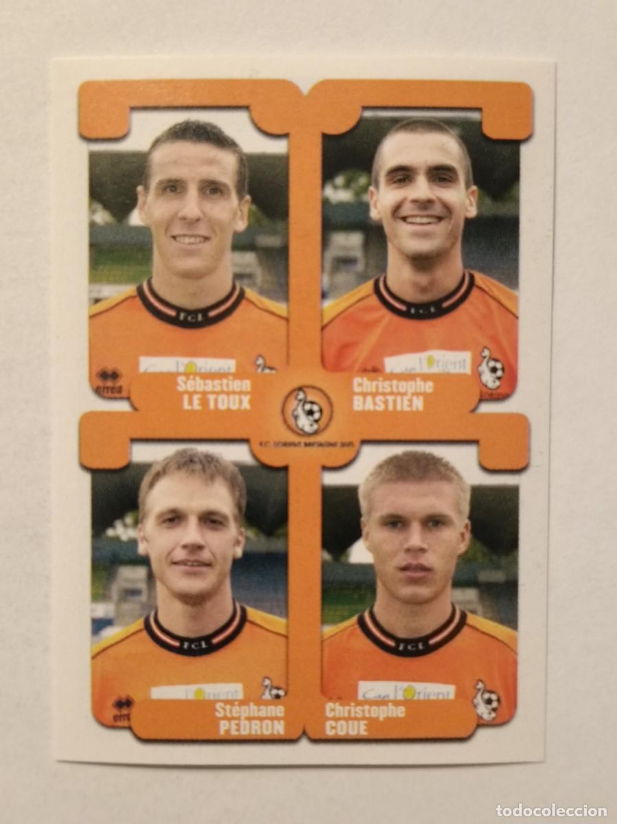 Cromos de F&uacute;tbol: #455 LE TOUX-BASTIEN-PEDRON-COUE (LORIENT) LIGUE 1 FOOT 2005 PANINI