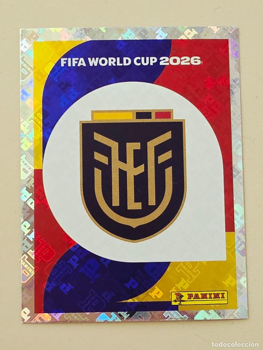 Cromos de F&uacute;tbol: ECU 1 Escudo logo emblema Ecuador, Panini FIFA World Cup Mundial 2026 Sticker