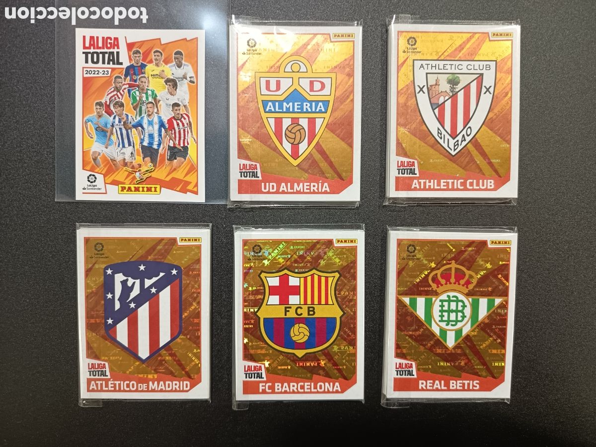 Cromos de Futebol: Colecci&oacute;n completa sin pegar PANINI La Liga Total temporada 2022-23 (495 cromos) + &aacute;lbum plancha