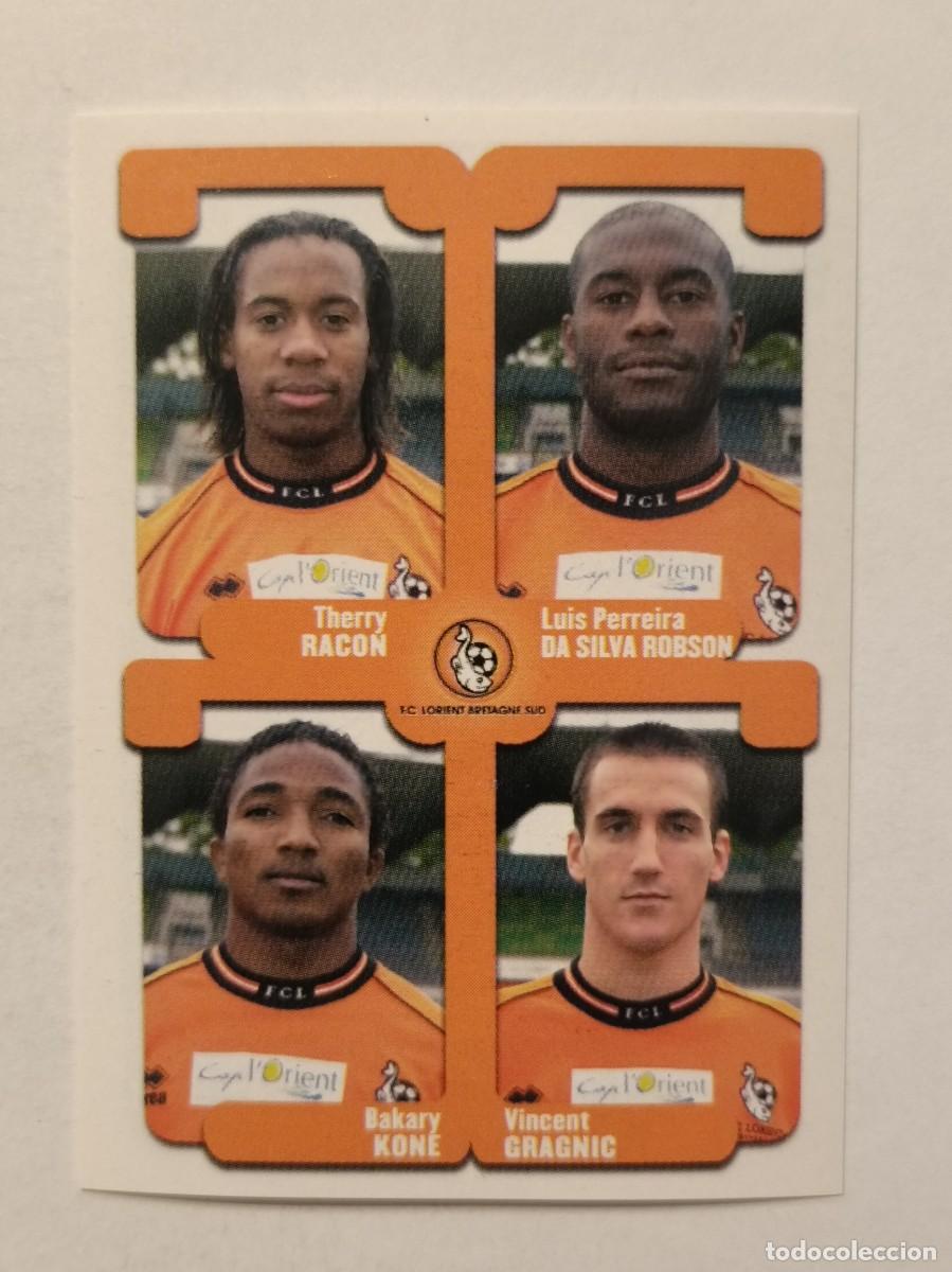 Cromos de F&uacute;tbol: #456 RACON-DA SILVA ROBSON-KONE-GRAGNIC (LORIENT) LIGUE 1 FOOT 2005 PANINI