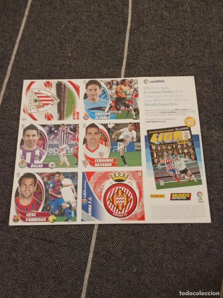 Cromos de F&uacute;tbol: Lamina liga BBVA el mundo deportivo liga este 2012-13