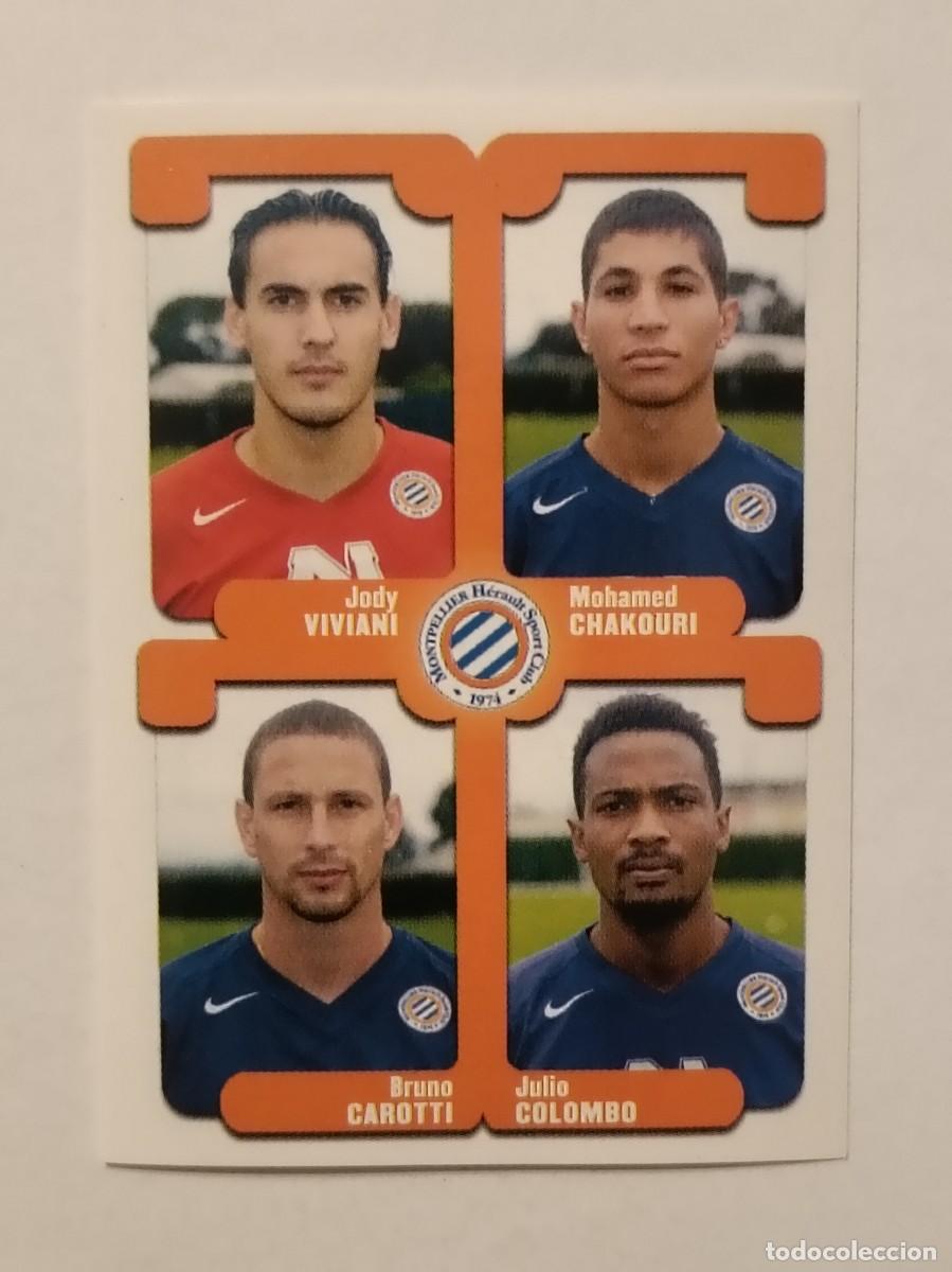 Cromos de F&uacute;tbol: #458 VIVIANI-CHAKOURI-CAROTTI-COLOMBO (MONTPELLIER) LIGUE 1 FOOT 2005 PANINI