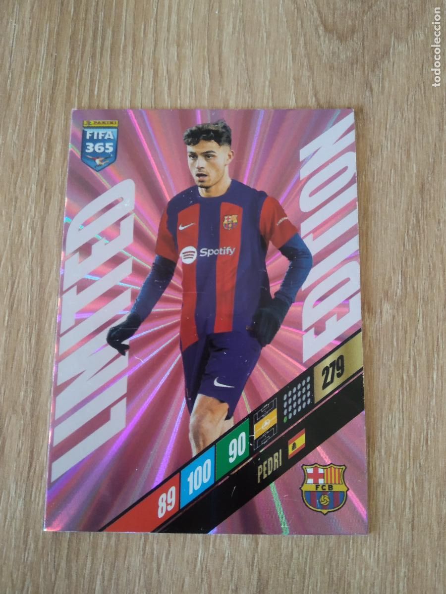 Cromos de F&uacute;tbol: PEDRI BARCELONA BAR&Ccedil;A EDICION LIMITADA CROMO FUTBOL PANINI ADRENALYN 2023-2024 FIFA 365 23-24