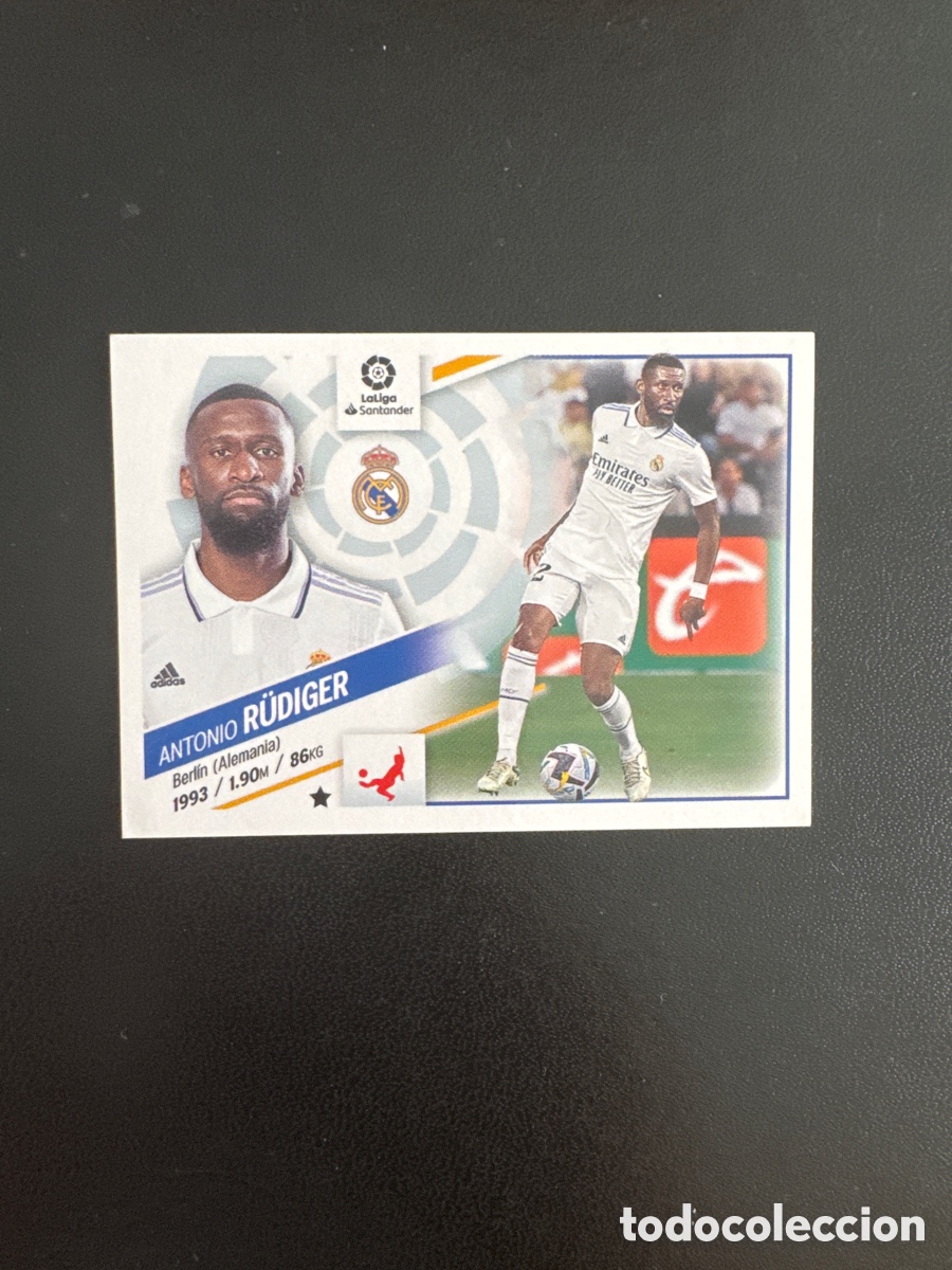 Cromos de F&uacute;tbol: RUDIGER &Uacute;LTIMOS FICHAJES NUMERO 14 LIGA ESTE 2022 2023