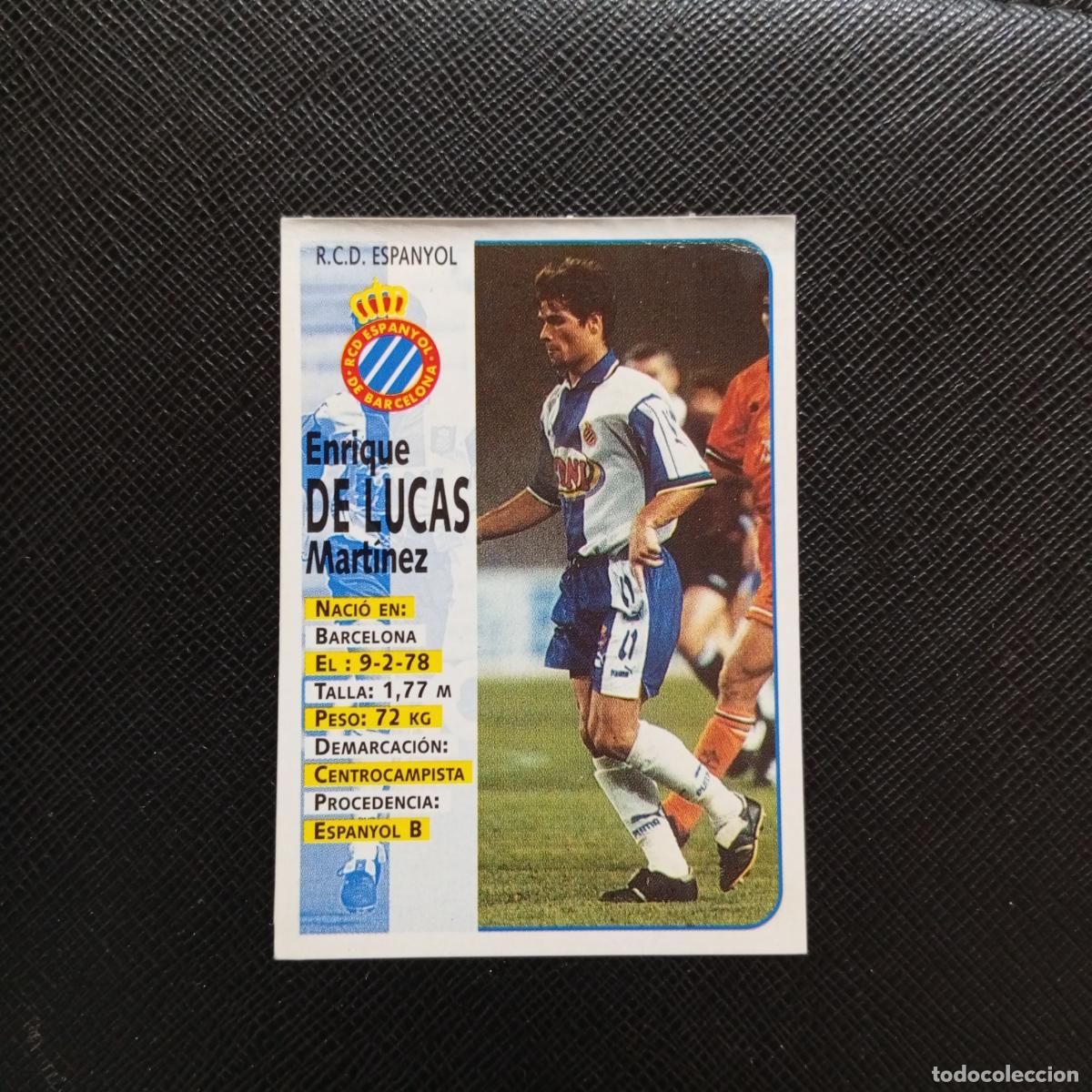 Cromos de F&uacute;tbol: 191A 191 DE LUCAS ESPA&Ntilde;OL PANINI 1998 1999 CROMO FUTBOL LIGA 98 99 - VENTANILLA - A20 PG235