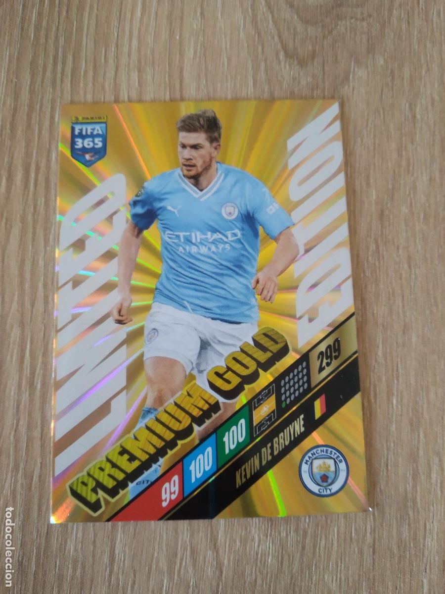 Cromos de F&uacute;tbol: DE BRUYNE MANCHESTER CITY EDICION LIMITADA CROMO FUTBOL PANINI ADRENALYN 2023-2024 FIFA 365 23-24