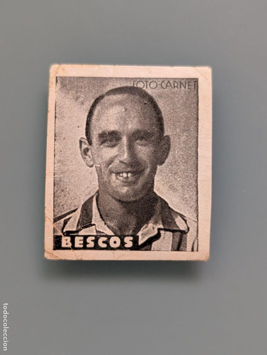 Football Stickers: DIFICIL CROMO RARE CARD BESCOS REAL BETIS SEVILLA 1942 1943 1942-43 ED CISNE LIBRETA DEPORTIVA LIGA