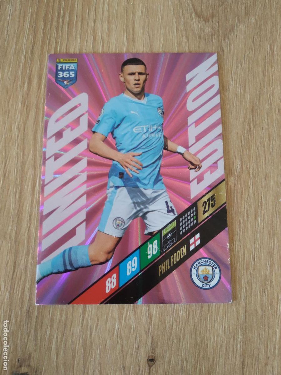 Cromos de F&uacute;tbol: FODEN MANCHESTER CITY EDICION LIMITADA CROMO FUTBOL PANINI ADRENALYN 2023-2024 FIFA 365 23-24