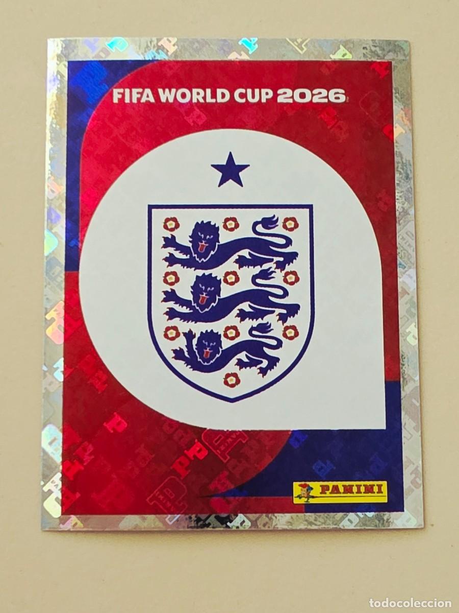 Cromos de F&uacute;tbol: ENG 1 Escudo logo emblema Inglaterra, Panini FIFA World Cup Mundial 2026 Sticker