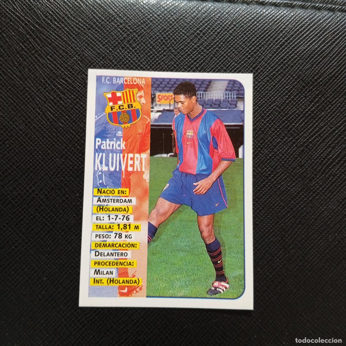 Cromos de F&uacute;tbol: 427 KLUIVERT BARCELONA PANINI 1998 1999 CROMO FUTBOL LIGA 98 99 - VENTANILLA - A20 PG379