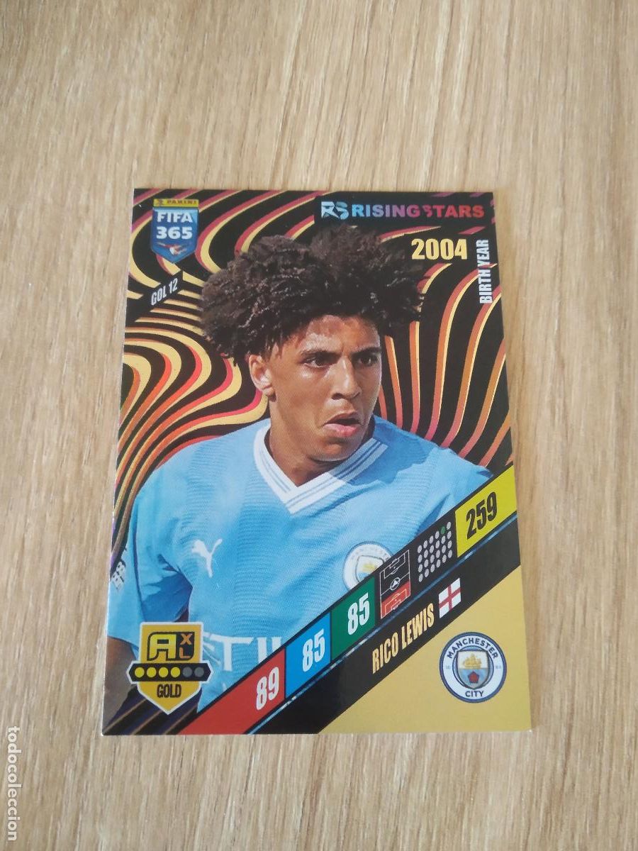 Cromos de F&uacute;tbol: GOL 12 RICO LEWIS MANCHESTER CITY CROMO FUTBOL PANINI ADRENALYN 2023-2024 FIFA 365 23-24