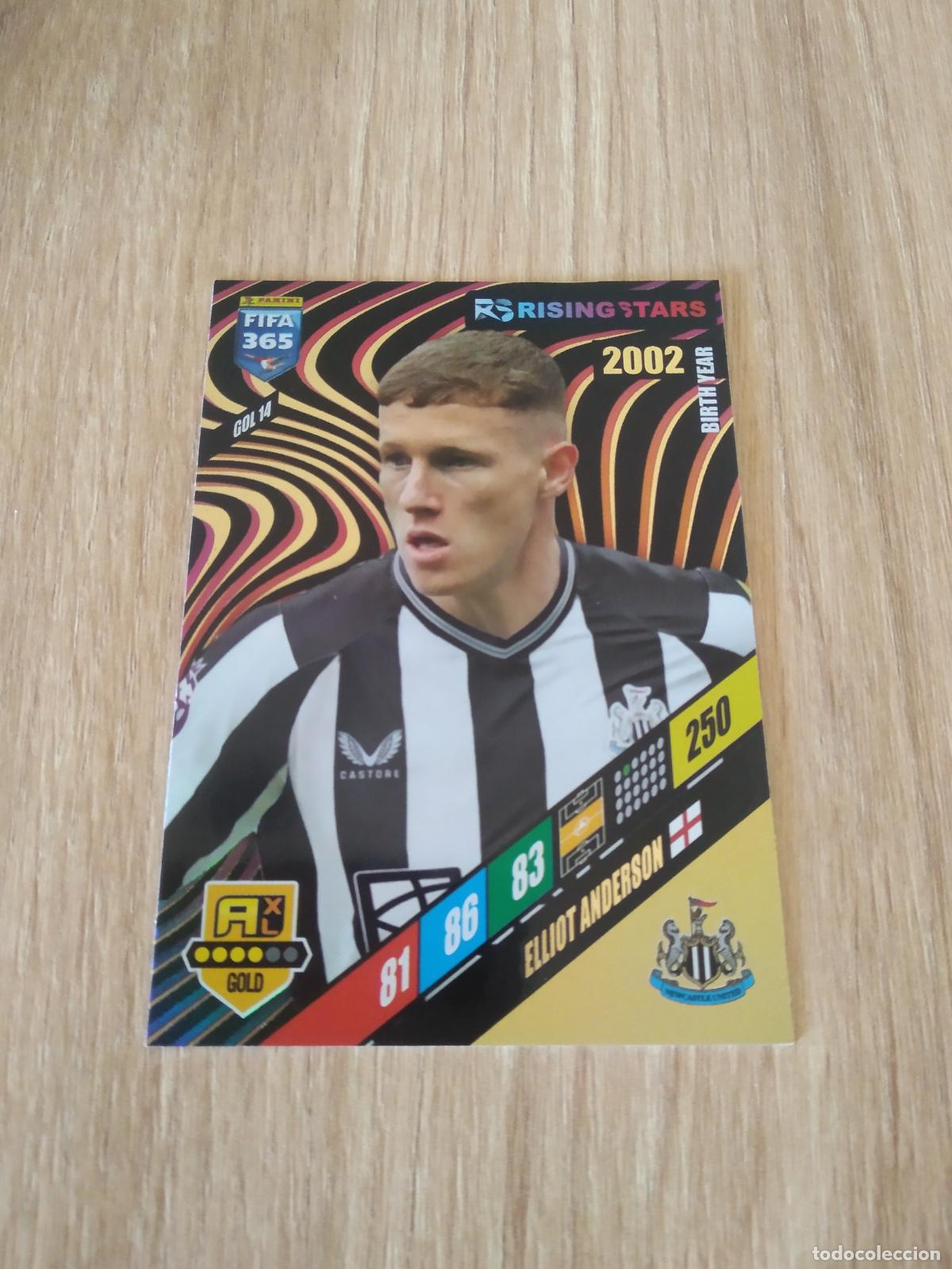 Cromos de F&uacute;tbol: GOL 14 ELLIOT ANDERSON NEWCASTLE CROMO FUTBOL PANINI ADRENALYN 2023-2024 FIFA 365 23-24