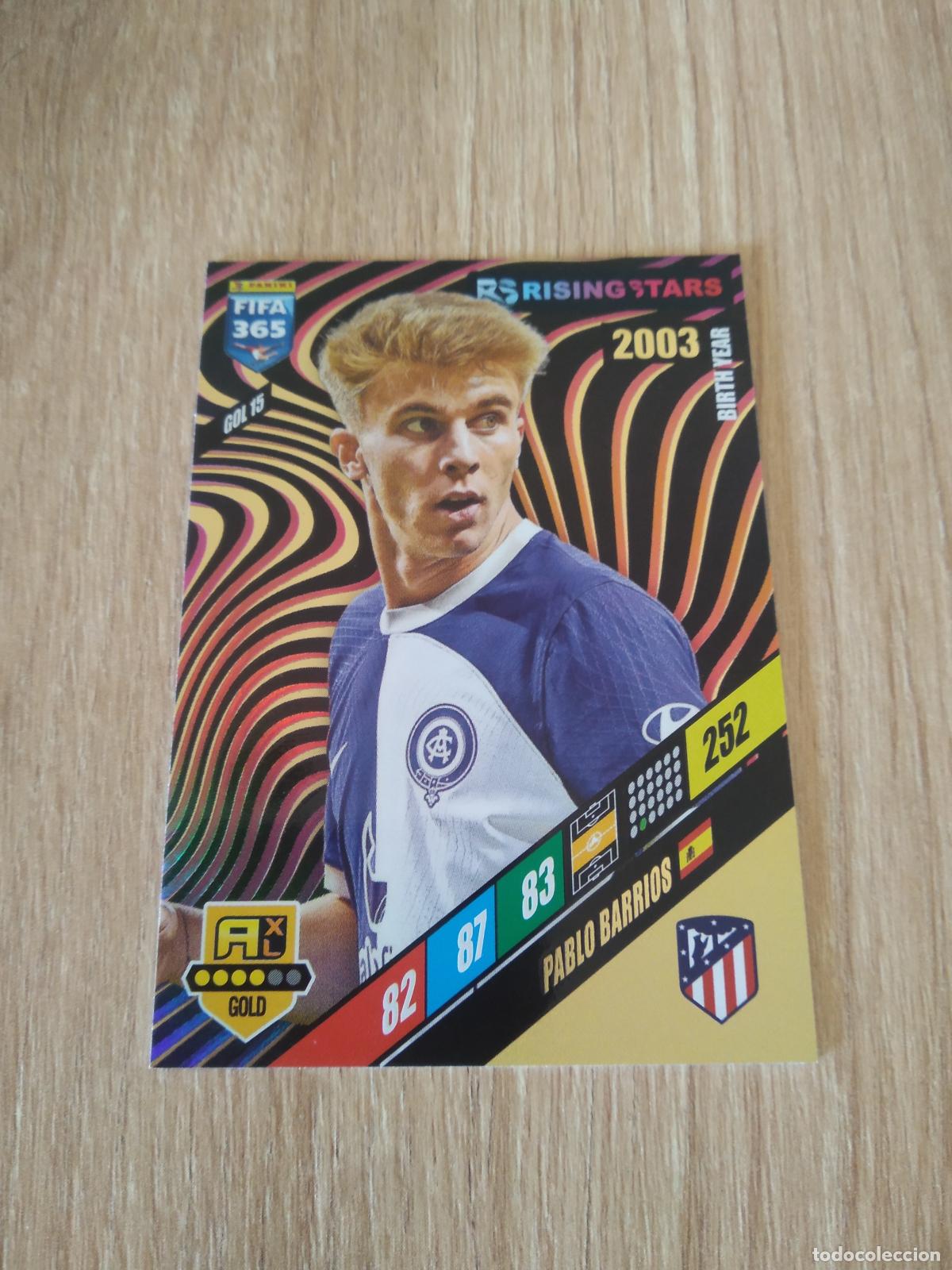 Cromos de F&uacute;tbol: GOL 15 PABLO BARRIOS ATLETICO MADRID CROMO FUTBOL PANINI ADRENALYN 2023-2024 FIFA 365 23-24