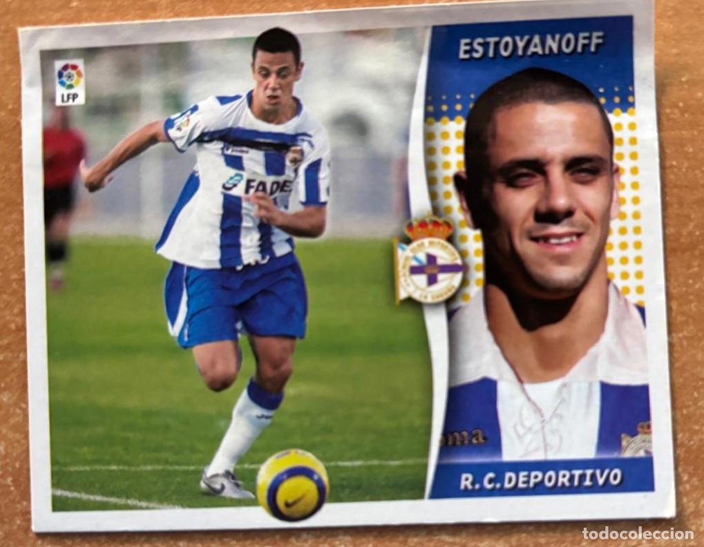 Cromos de F&uacute;tbol: EDICIONES ESTE 2006-2007 06 07 ESTOYANOFF (DEPORTIVO) DIF&Iacute;CIL VENTANILLA LEER