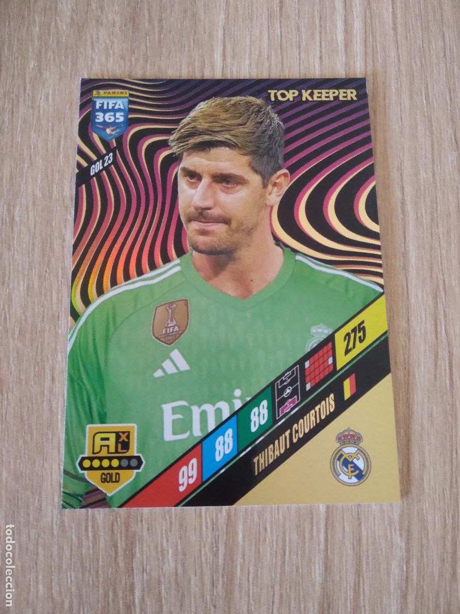 Cromos de F&uacute;tbol: GOL 23 COURTOIS REAL MADRID CROMO FUTBOL PANINI ADRENALYN 2023-2024 FIFA 365 23-24