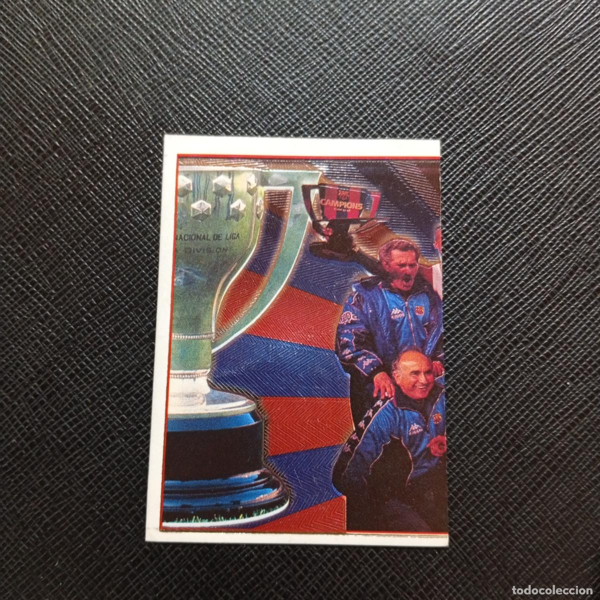Cromos de F&uacute;tbol: 1 CELEBRACION BARCELONA PANINI 1998 1999 CROMO FUTBOL LIGA 98 99 - SIN PEGAR - A64 PG1