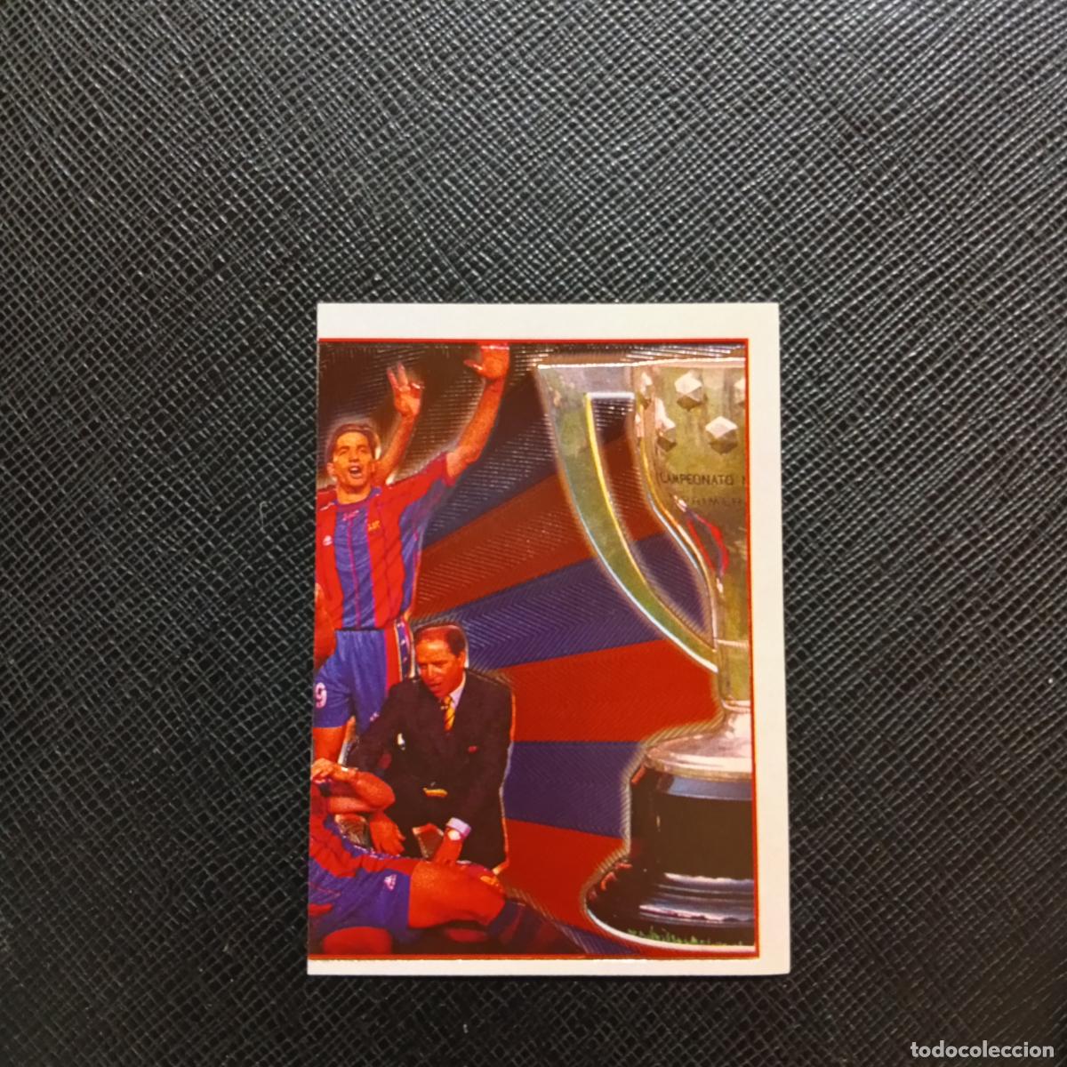 Cromos de F&uacute;tbol: 3 CELEBRACION BARCELONA PANINI 1998 1999 CROMO FUTBOL LIGA 98 99 - SIN PEGAR - A64 PG4