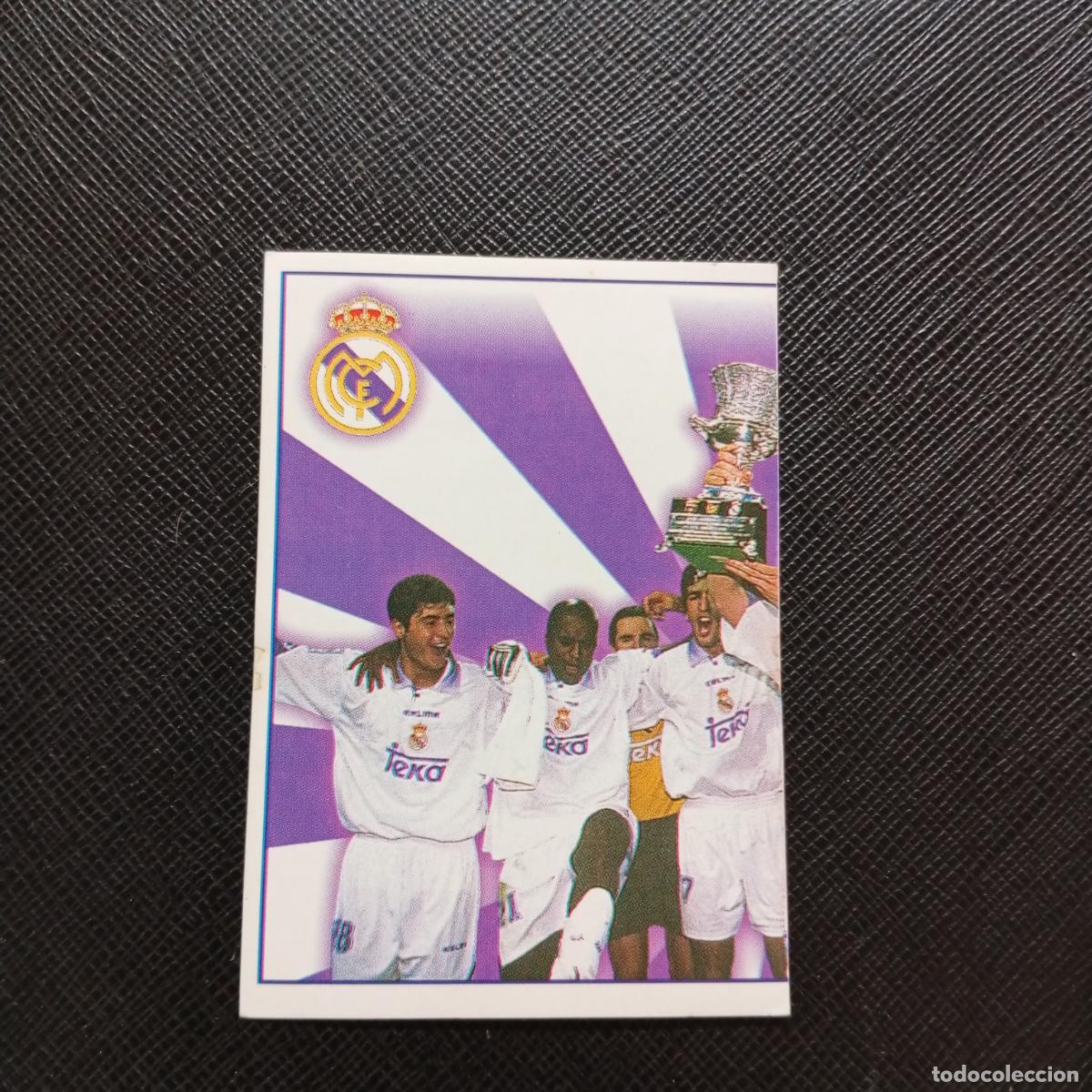 Cromos de F&uacute;tbol: 5 REAL MADRID CELEBRACION PANINI 1998 1999 CROMO FUTBOL LIGA 98 99 - SIN PEGAR - A64 PG6