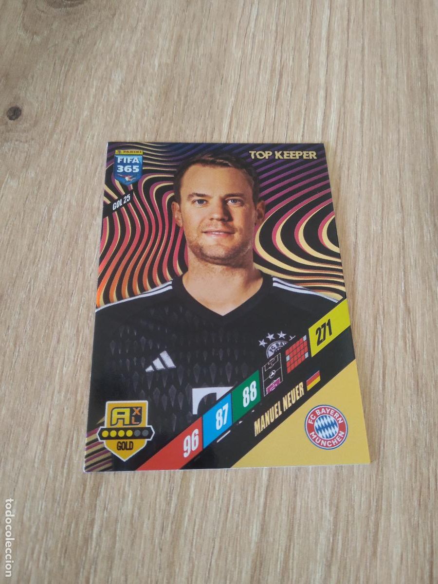 Cartes &agrave; collectionner de Football: GOL 25 NEUER BAYERN MUNICH CROMO FUTBOL PANINI ADRENALYN 2023-2024 FIFA 365 23-24