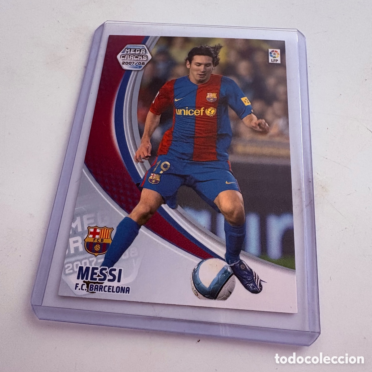 Cromos de F&uacute;tbol: cromo card tarjeta messi n&ordm; 69 megacracks 2007/08 panini
