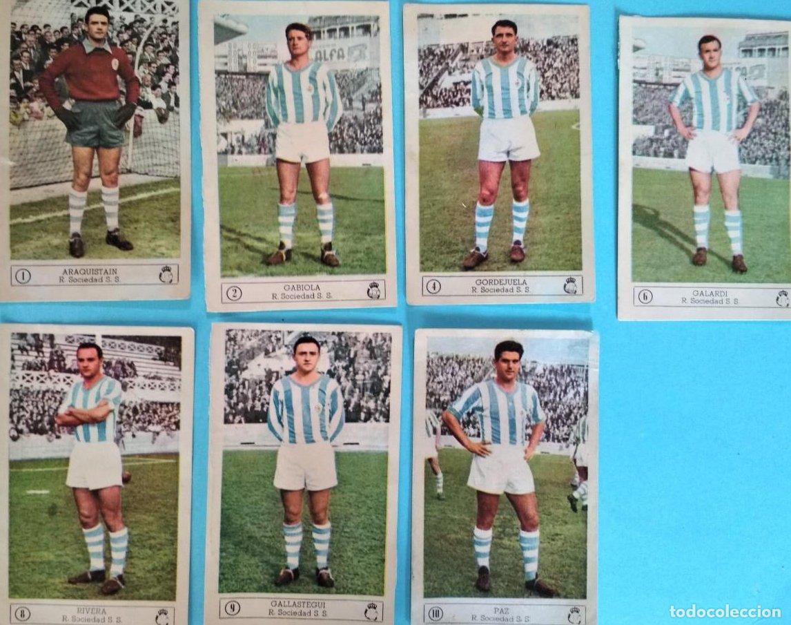 Fu&szlig;ball-Sticker: LOTE DE CROMOS. SUELTOS; 3,00 &euro;. REAL SOCIEDAD. FUTBOL. CAMPEONATO 1959 60. EDICIONES FERCA.