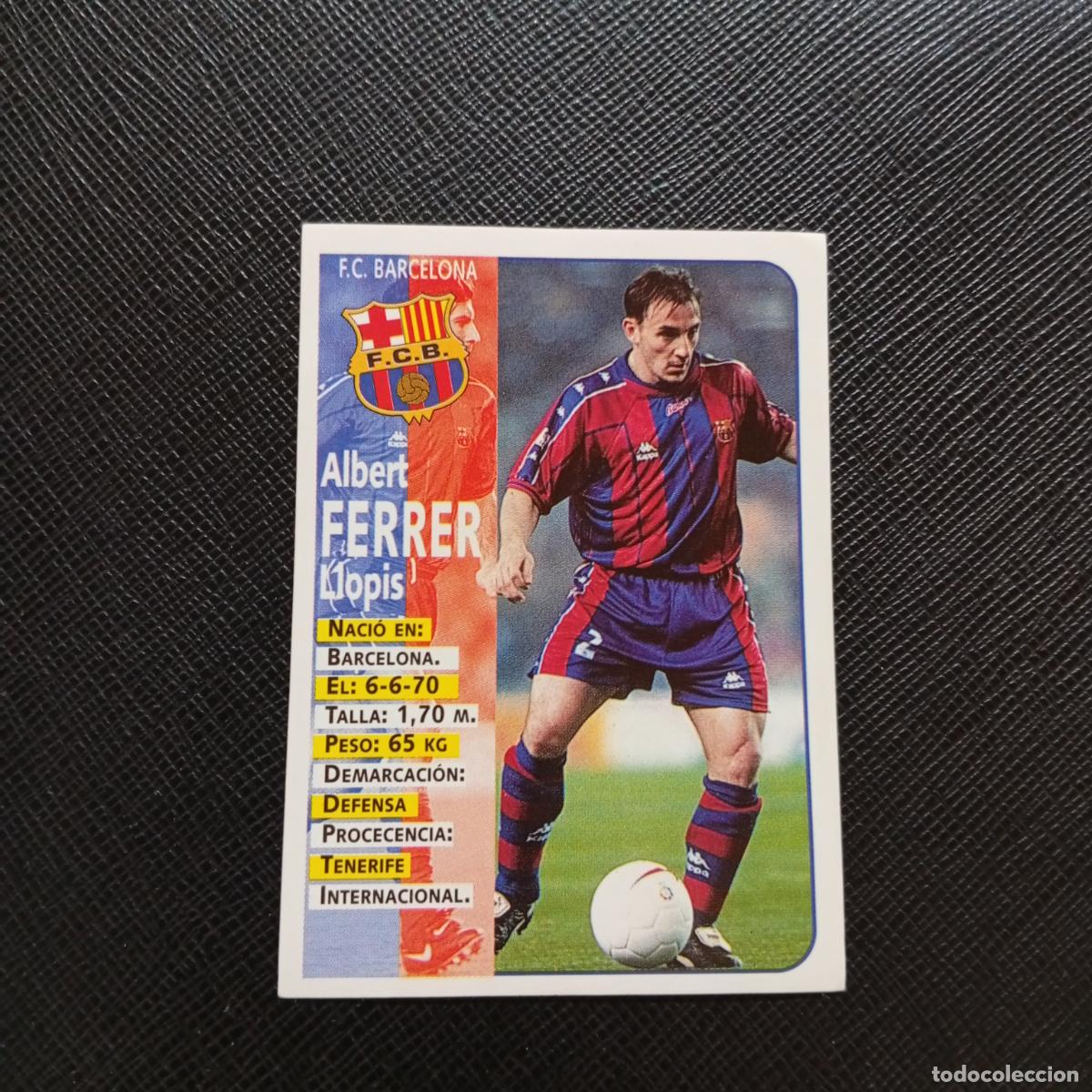 Cromos de F&uacute;tbol: 11 FERRER BARCELONA PANINI 1998 1999 CROMO FUTBOL LIGA 98 99 - SIN PEGAR - A64 PG8