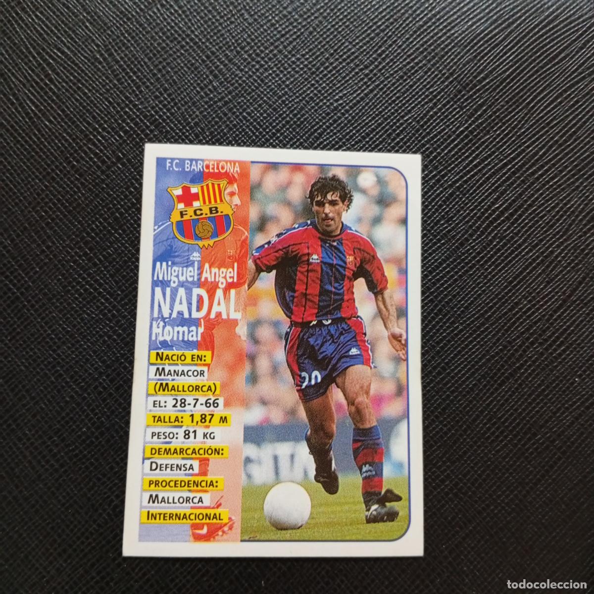 Cromos de F&uacute;tbol: 13 NADAL BARCELONA PANINI 1998 1999 CROMO FUTBOL LIGA 98 99 - SIN PEGAR - A64 PG8