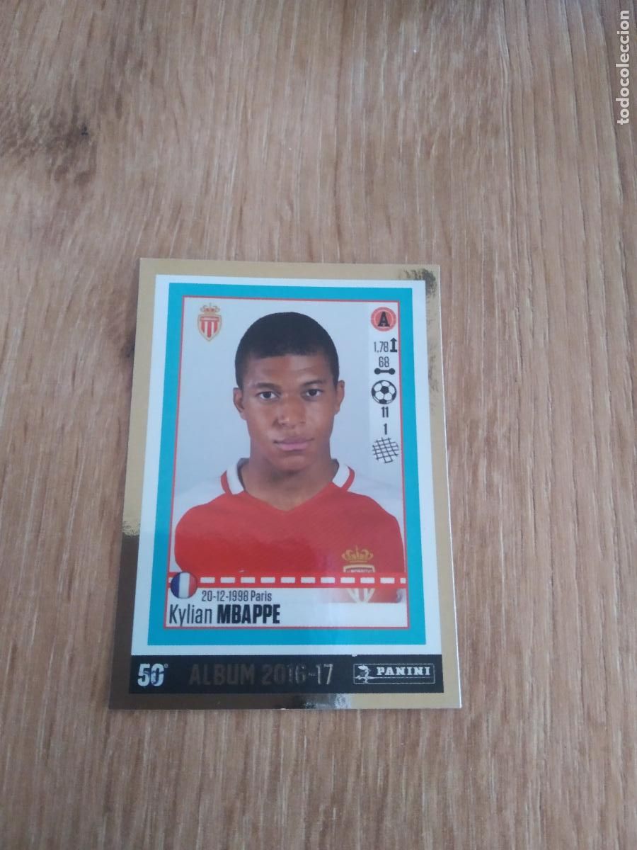 Cromos de F&uacute;tbol: 487 KYLIAN MBAPPE MONACO CROMO FUTBOL PANINI LIGUE 1 FOOT 24-25 LIGA FRANCIA 2024-2025