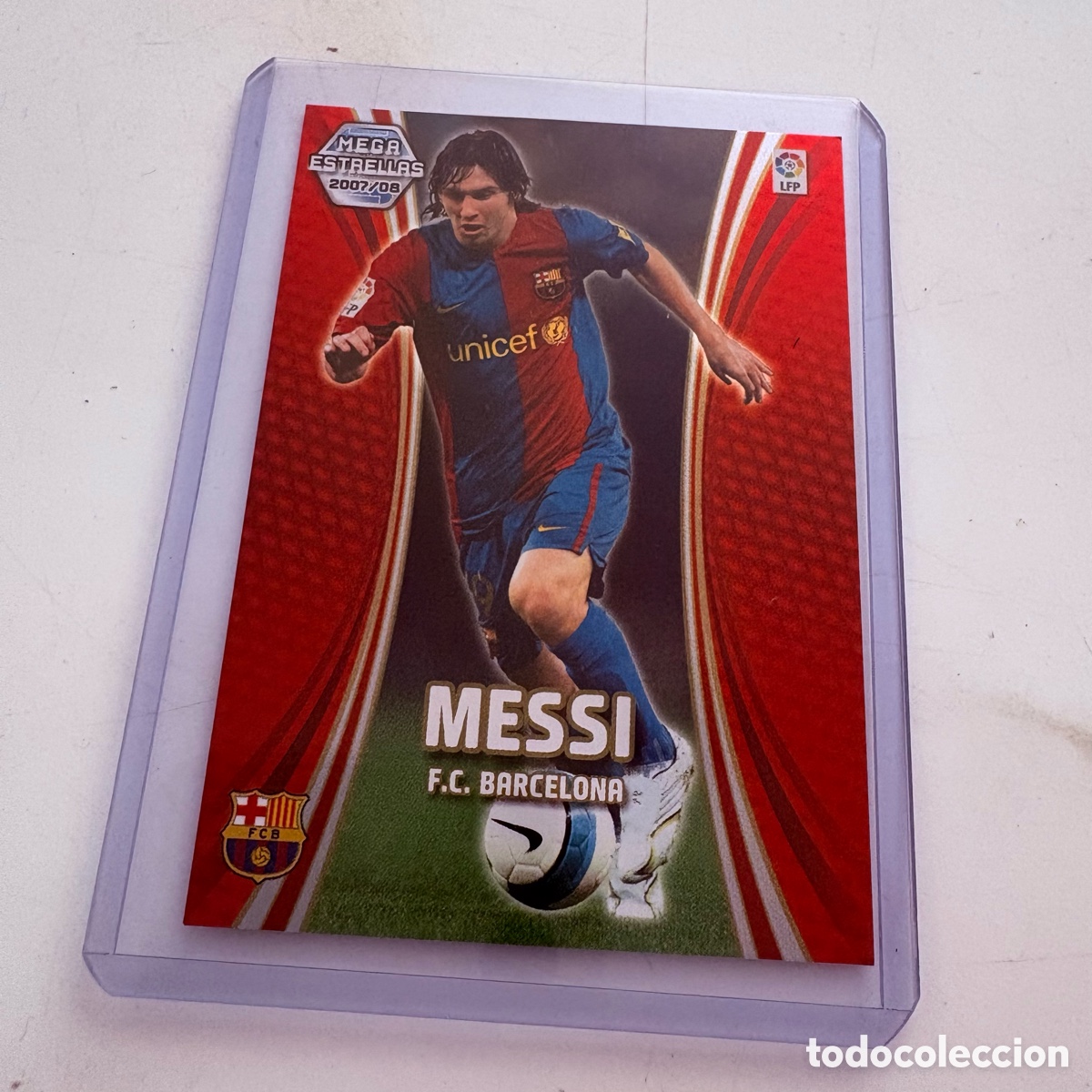 Cromos de Futebol: cromo card tarjeta messi n&ordm; 387 mega estrellas megacracks 2007/08 panini