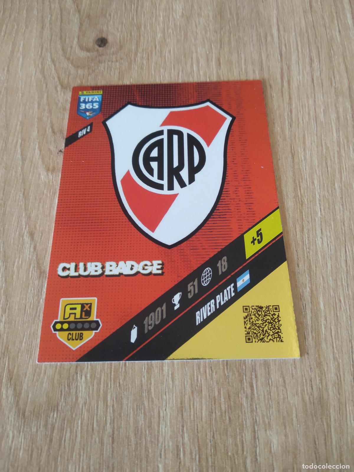 Cromos de F&uacute;tbol: RIV 4 ESCUDO RIVER PLATE CROMO FUTBOL PANINI ADRENALYN 2023-2024 FIFA 365 23-24