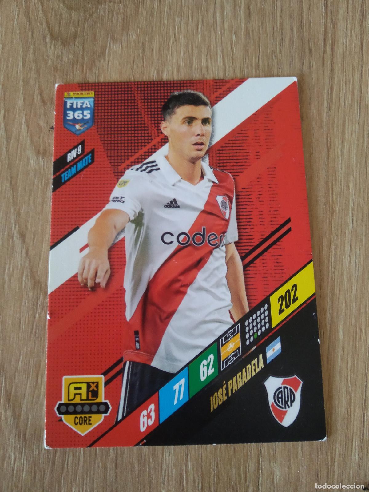 Cromos de F&uacute;tbol: RIV 9 JOSE PARADELA RIVER PLATE CROMO FUTBOL PANINI ADRENALYN 2023-2024 FIFA 365 23-24