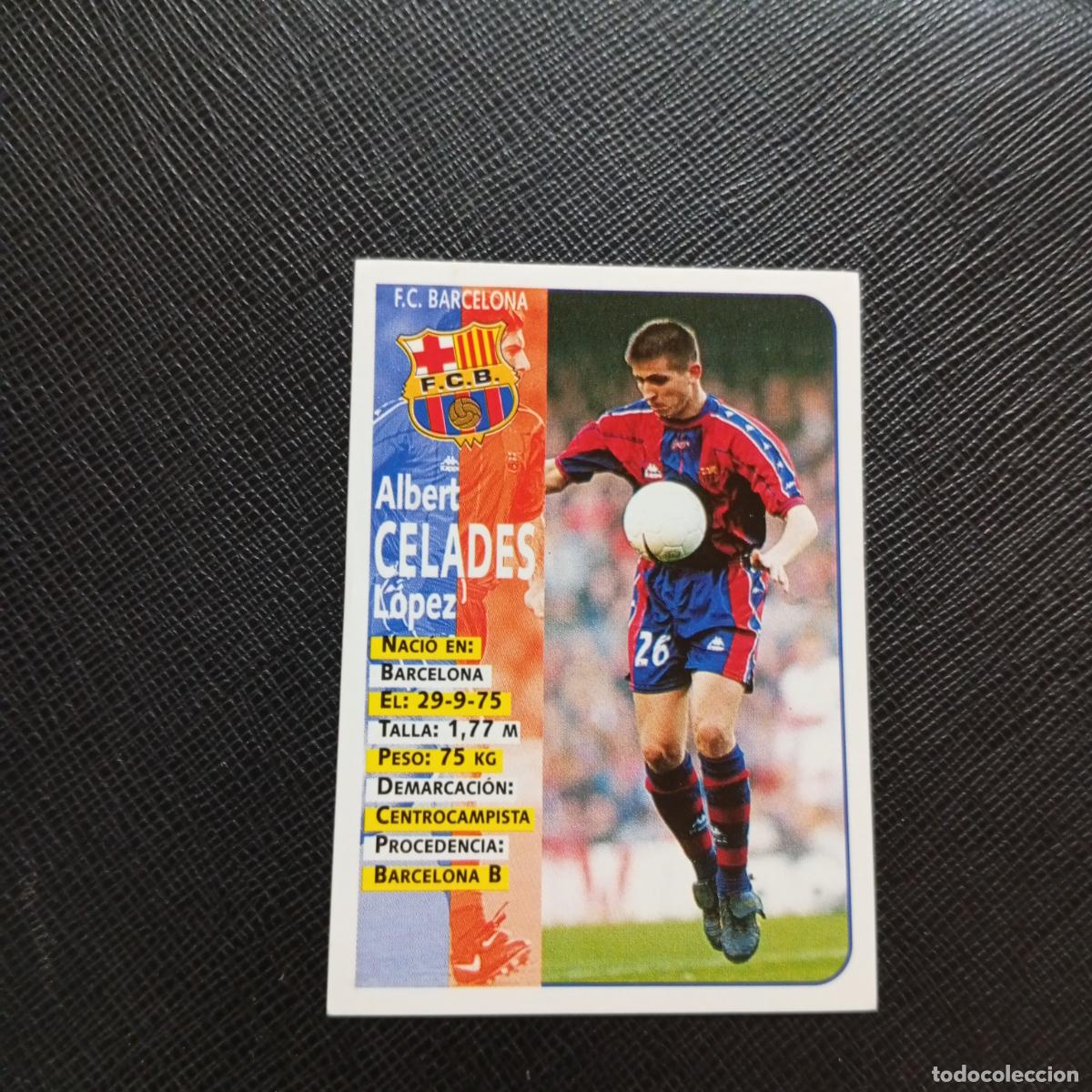 Cromos de F&uacute;tbol: 19 CELADES BARCELONA PANINI 1998 1999 CROMO FUTBOL LIGA 98 99 - SIN PEGAR - A64 PG11