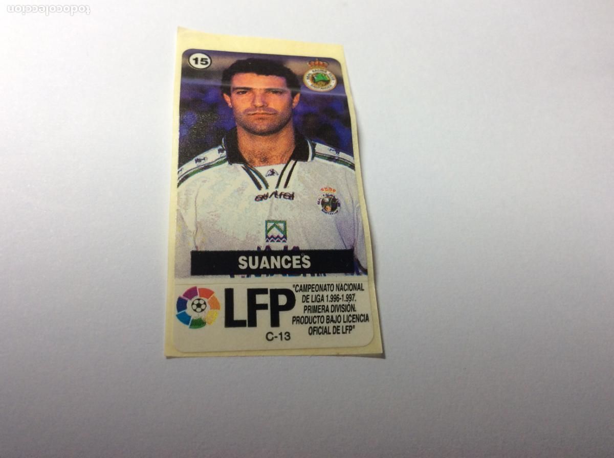 Cromos de F&uacute;tbol: Suances Racing Santander Chicles Vidal 96 97 La liga de las estrellas