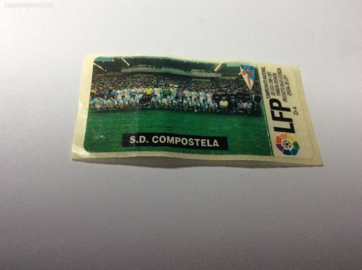 Cromos de F&uacute;tbol: Equipo SD Compostela Chicles Vidal 96 97 La liga de las estrellas