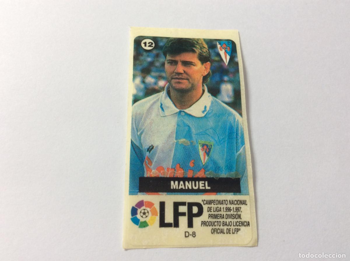 Cromos de F&uacute;tbol: Manuel SD Compostela Chicles Vidal 96 97 La liga de las estrellas