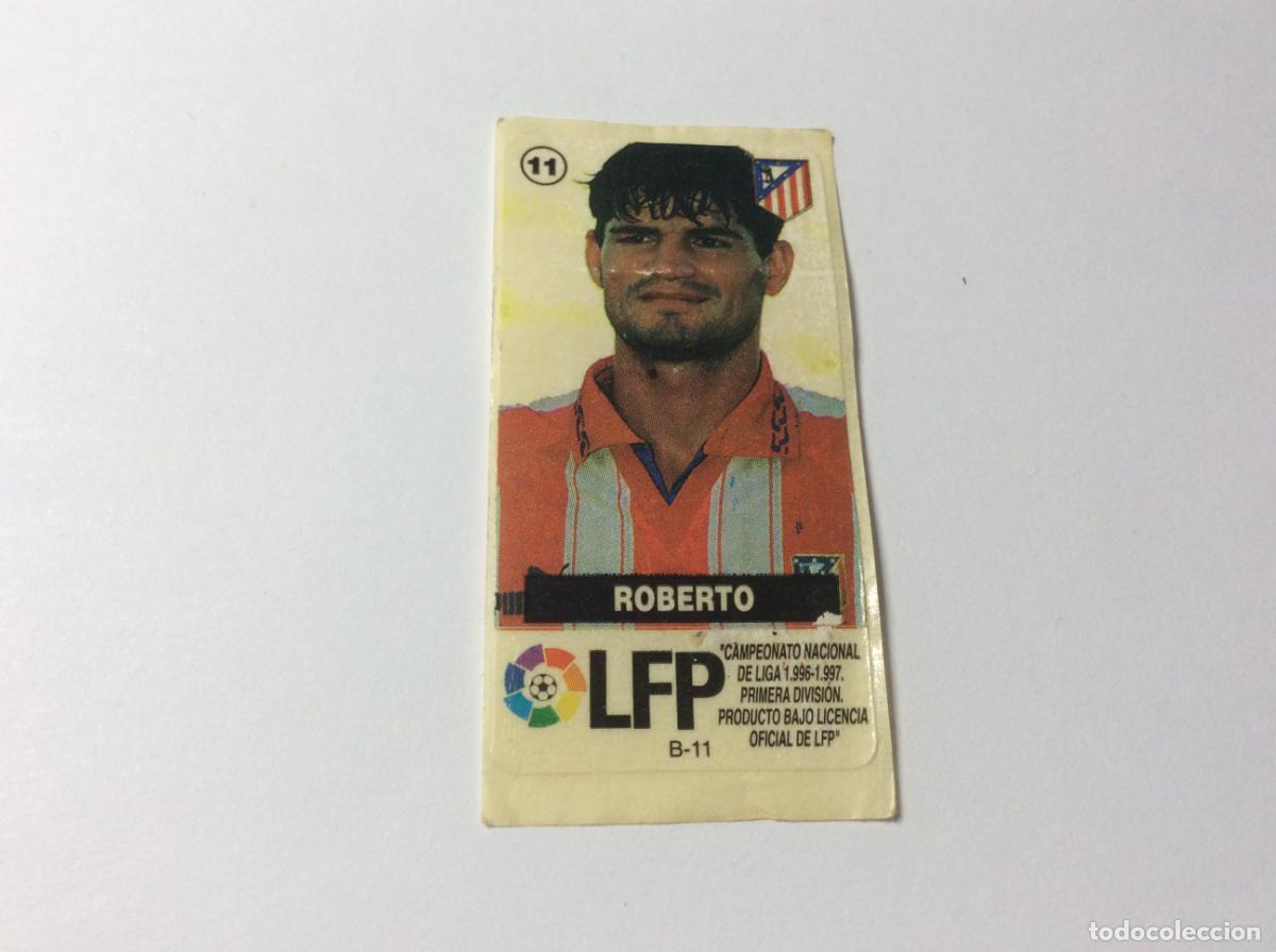 Cromos de F&uacute;tbol: Roberto Atl&eacute;tico de Madrid Chicles Vidal 96 97 La liga de las estrellas