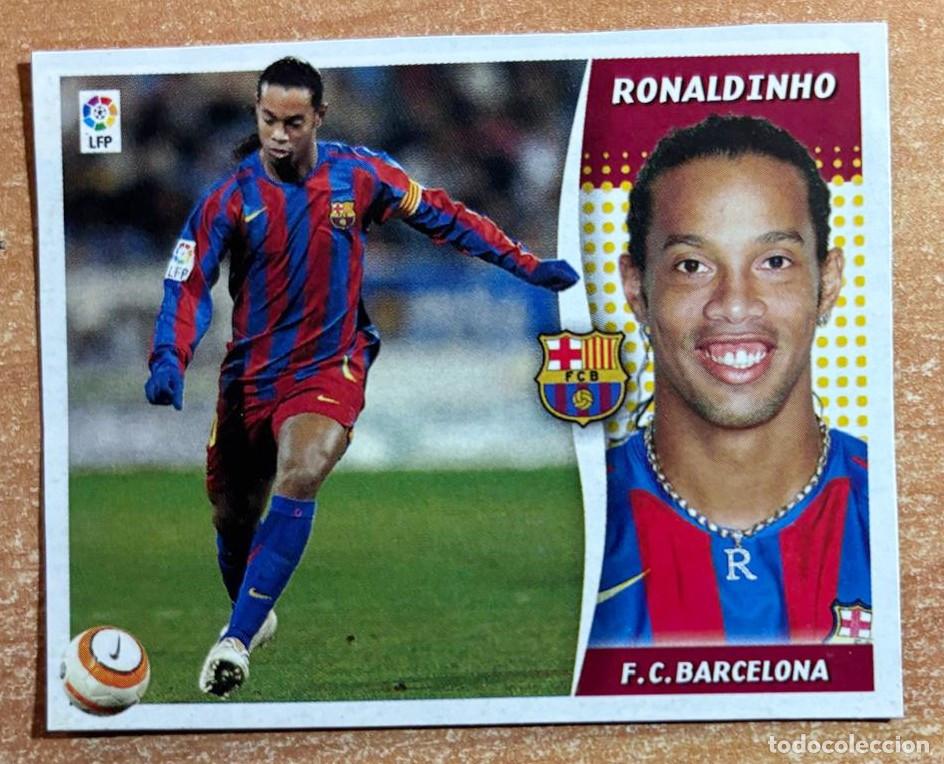 Cromos de F&uacute;tbol: EDICIONES ESTE 2006-2007 06 07 RONALDINHO (FC BARCELONA) RECORTADO LEER