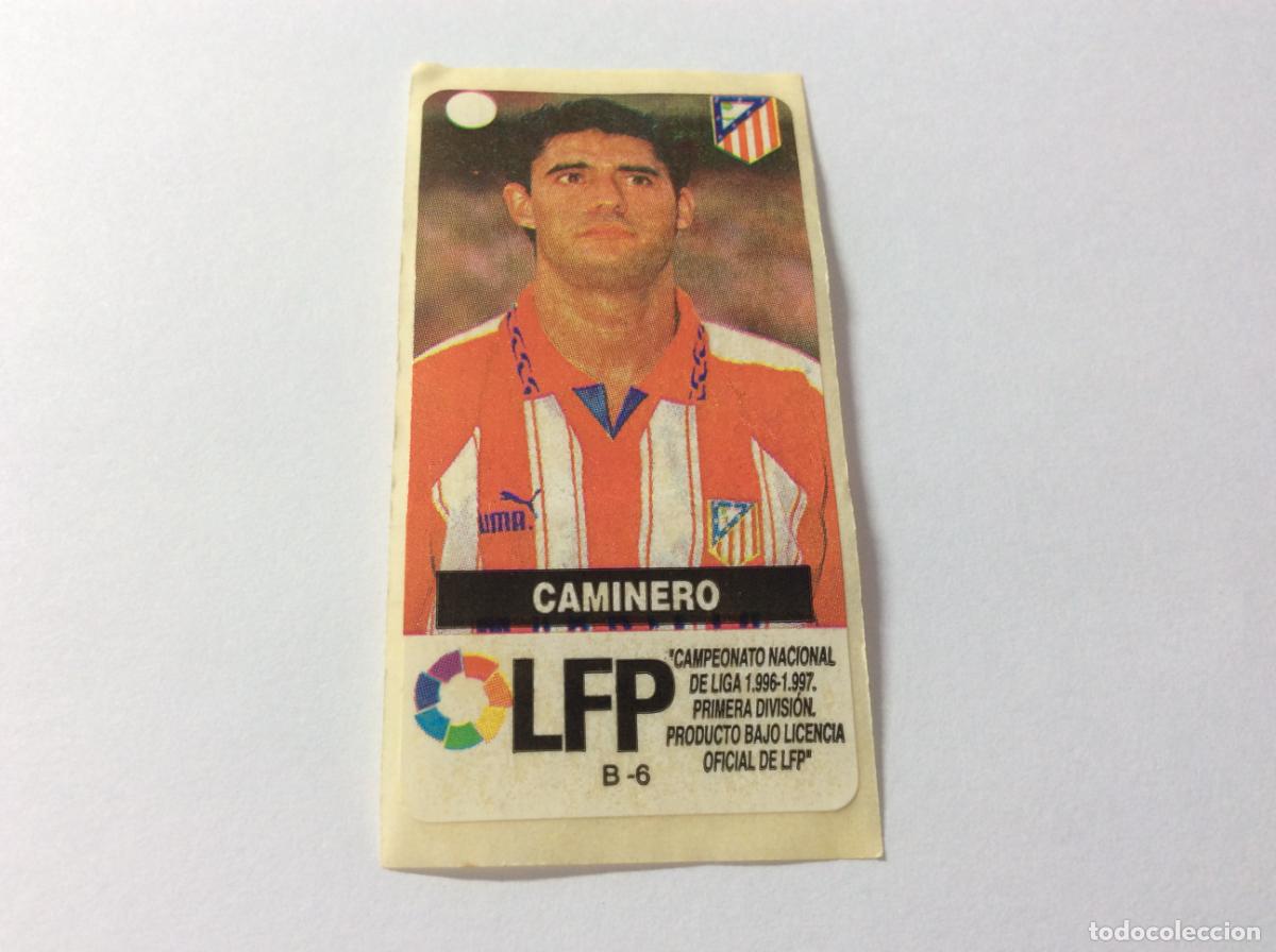 Cromos de F&uacute;tbol: Caminero Sin n&uacute;mero Atl&eacute;tico de Madrid Chicles Vidal 96 97 La liga de las estrellas