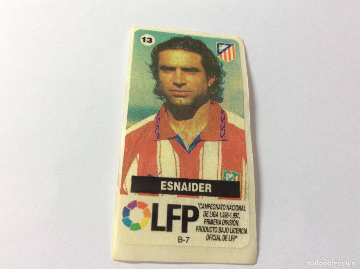 Cromos de F&uacute;tbol: Esnaider Atl&eacute;tico de Madrid Chicles Vidal 96 97 La liga de las estrellas