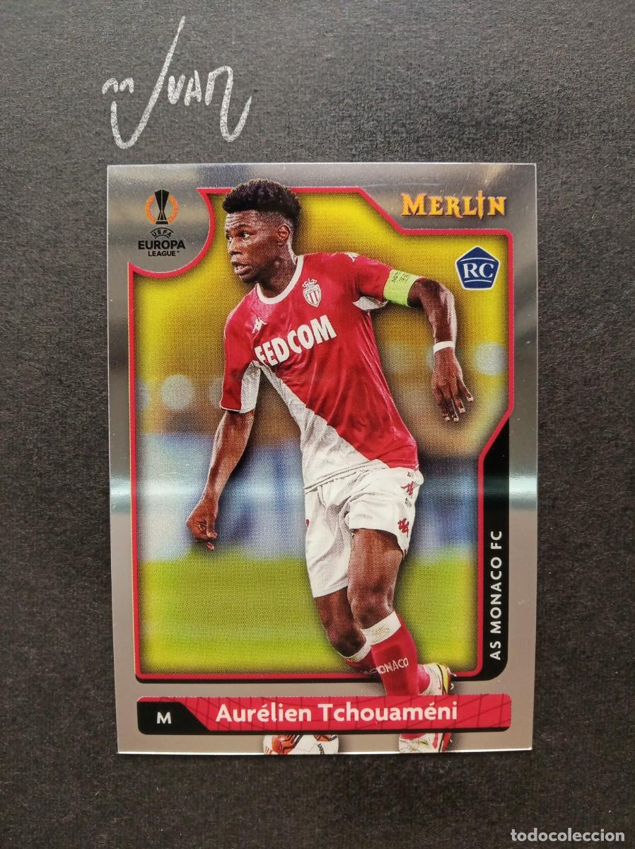 Cromos de F&uacute;tbol: 17 ROOKIE TCHOUAMENI MONACO FRANCIA REAL MADRID 25 26 ⚽ TOPPS &reg; CHROME MERLIN 2021 2022 21 22 NUEVO